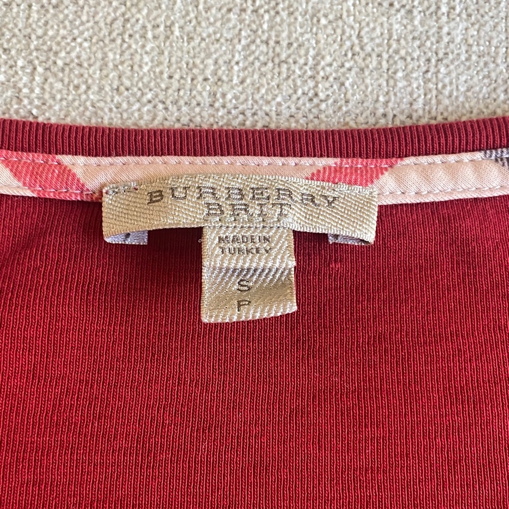 Burberry Crimson Red Knitwear